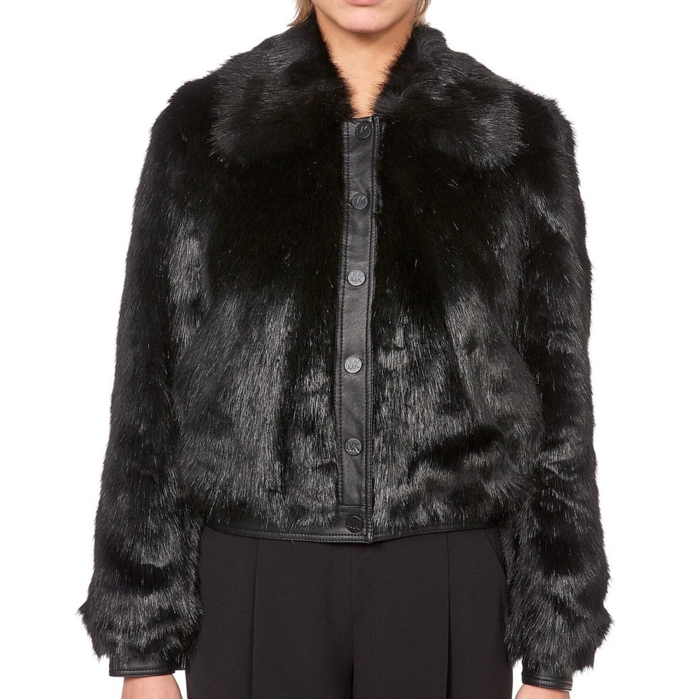 Size Small Shearling Bomber Jacket - image 1